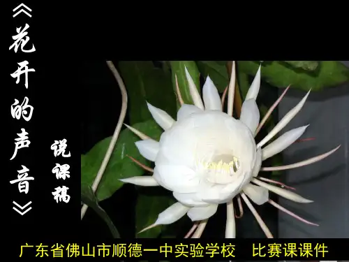 花开的声音-说课稿