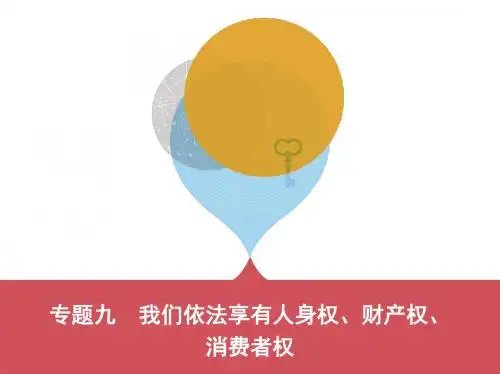 2019年最新-专题九 我们依法享有人身权、财产权、消费者权(可编缉PPT)-精选文档