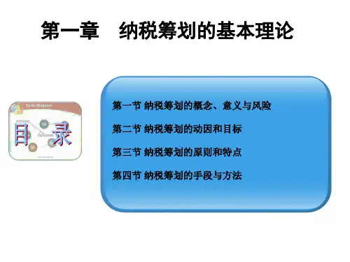 第一章 税务筹划概述
