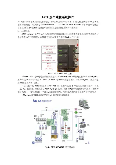 AKTA蛋白纯化系统操作