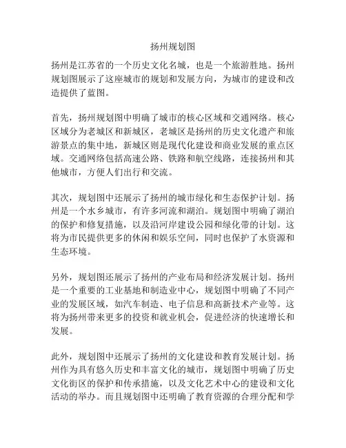 扬州规划图