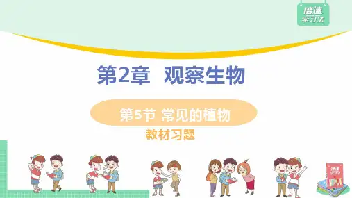 【浙教版科学七上教材习题】《常见的植物》