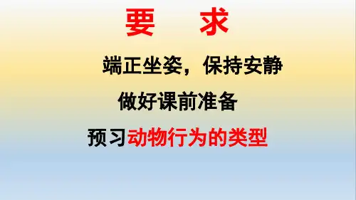 动物行为的类型ppt课件