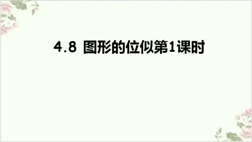 课件北师大版九年级数学上册 图形的位似精美PPT课件