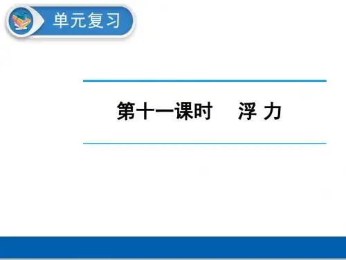 第11课时  浮力