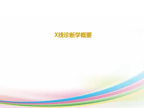 X线诊断学概要骨关节及呼吸系统X线诊断