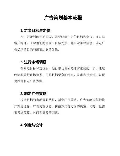 广告策划基本流程