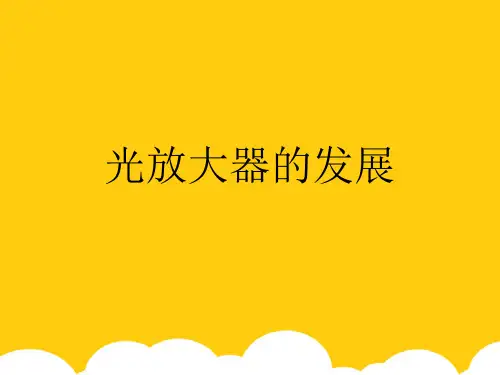 【实用】光放大器的发展PPT资料