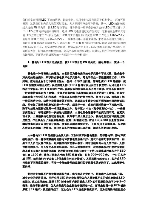 LED封装不良分析知识 - 最新