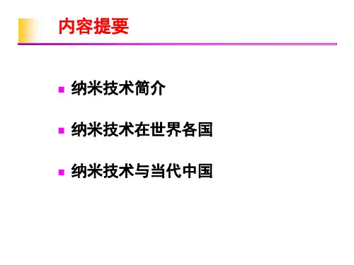 第61讲纳米技术