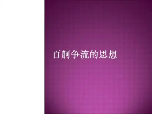 百舸争流的思想 PPT教学课件12 人教课标版