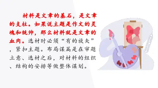 中考语文作文提分专题秘籍3：选材布局