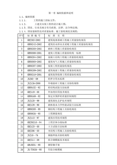 精神病医院病房楼施工组织设计