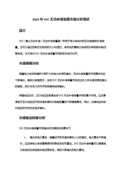 2024年SVC无功补偿装置市场分析现状