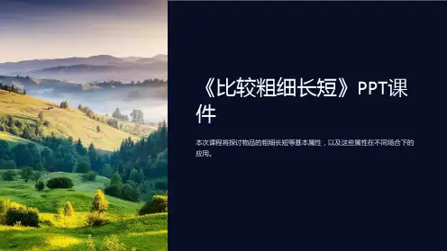 《比较粗细长短》课件