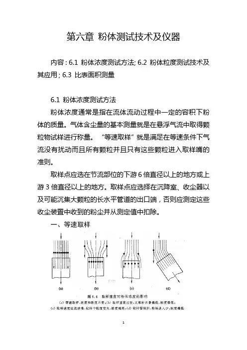 粉体测试技术及仪器讲解