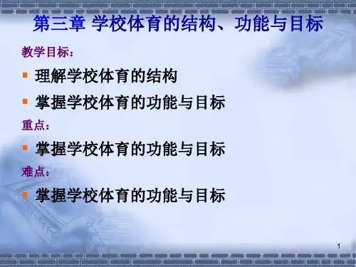 学校体育学  第三章ppt课件