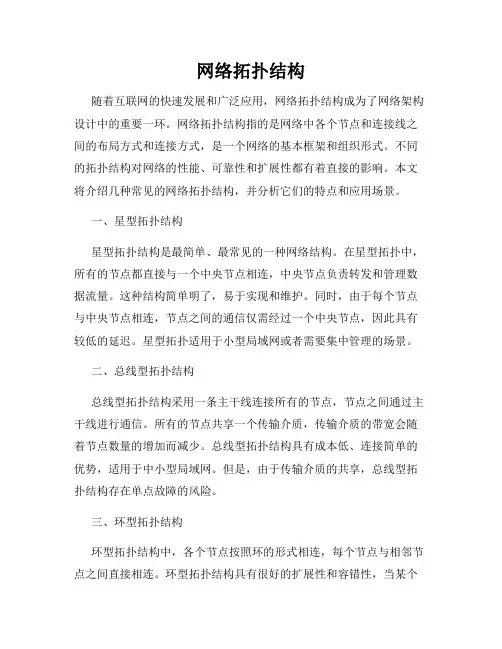网络拓扑结构