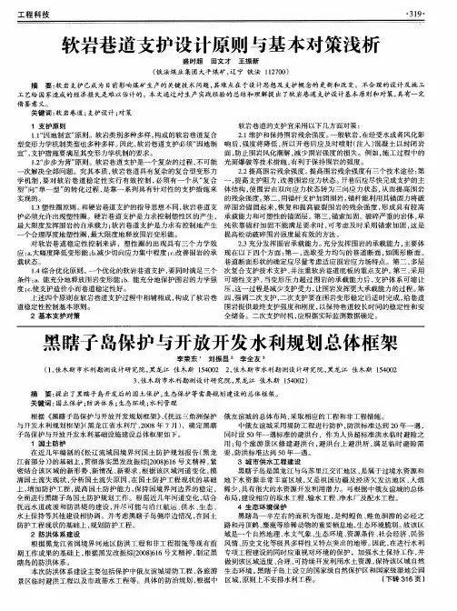 黑瞎子岛保护与开放开发水利规划总体框架