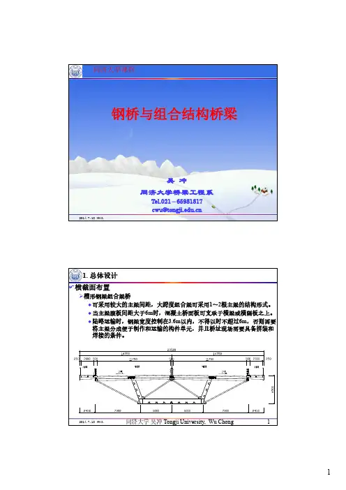 钢桥与组合结构桥梁——槽型钢梁