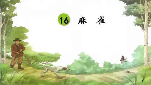 新统编版语文四年级上册《麻雀》ppt教学课件