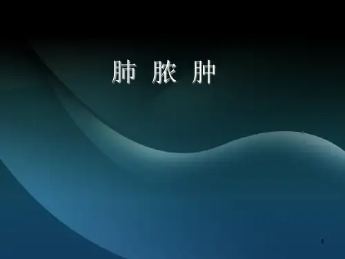肺脓肿护理查房ppt课件