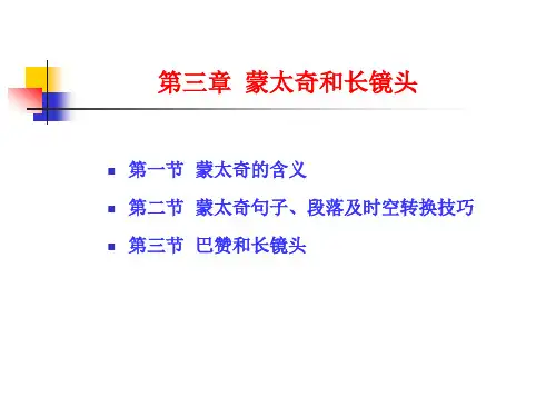 蒙太奇和长镜头