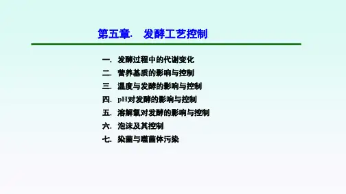 微生物发酵工程：第5章 发酵工艺控制