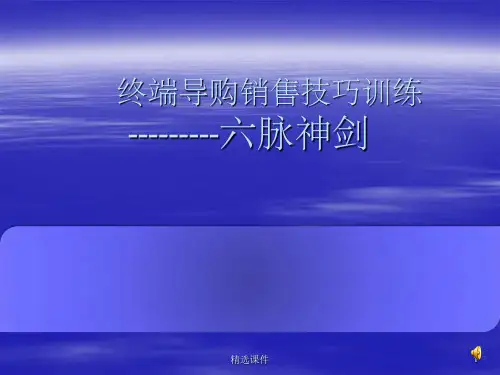 终端导购销售服务技巧