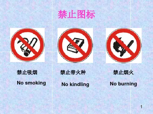 安全图标英文表达