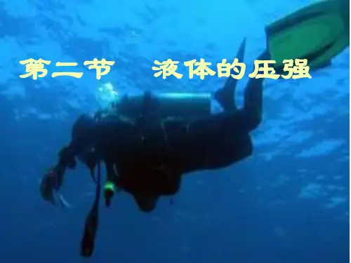人教版八年级物理下册9.2液体的压强(共32张PPT)