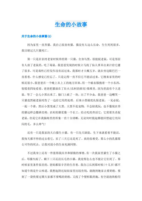 生命的小故事