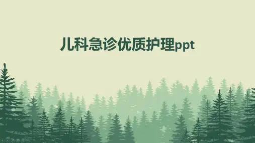 儿科急诊优质护理ppt