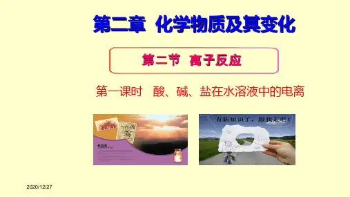 酸、碱、盐在水溶液中的电离课件人教版高中化学必修一