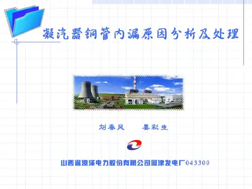 凝汽器铜管内漏原因分析及处理