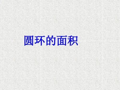 六年级上册数学课件圆环的面积冀教版(共11张PPT)