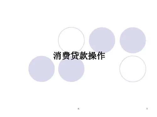 《消费贷款操作》PPT课件