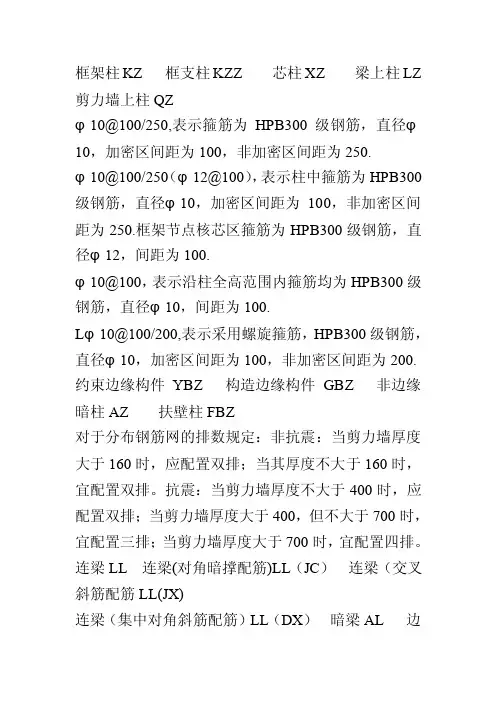 看懂钢筋在图纸上的表示