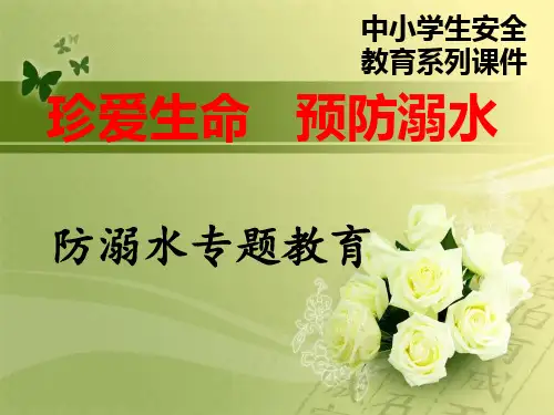 2020年中小学防溺水专题教育(精品课件)