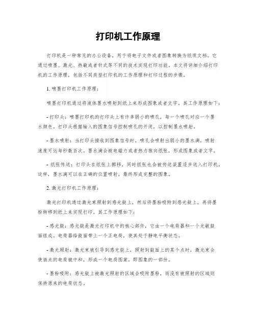 打印机工作原理