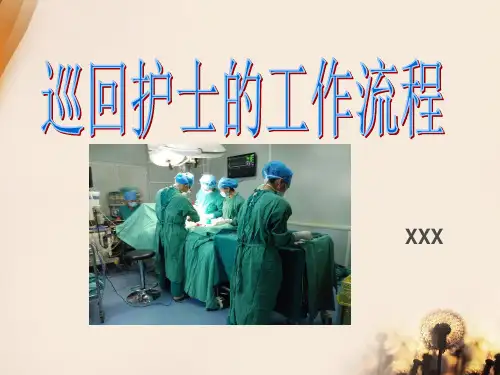 巡回护士 ppt