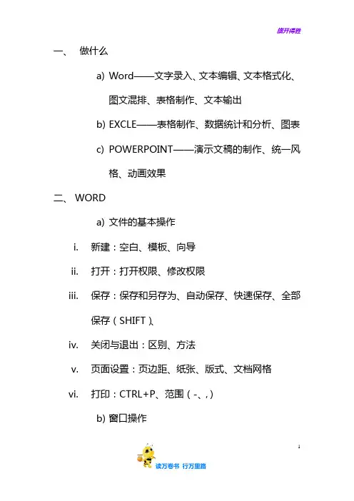 【江苏 专转本 计算机】操作题纲