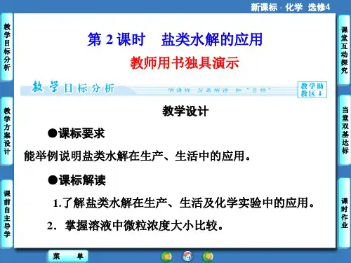 高一化学 人教选修4课件  第3章 第3节第2课时