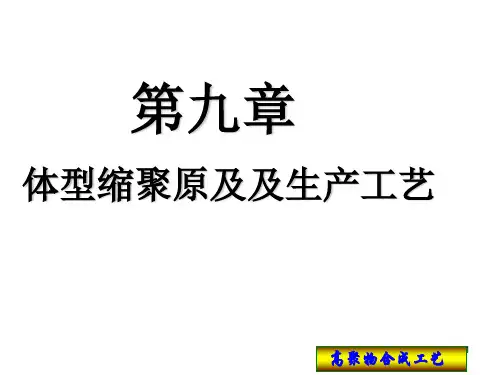 第九章 体型缩聚原理及及生产工艺