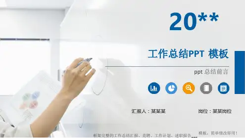 通用版ppt总结前言