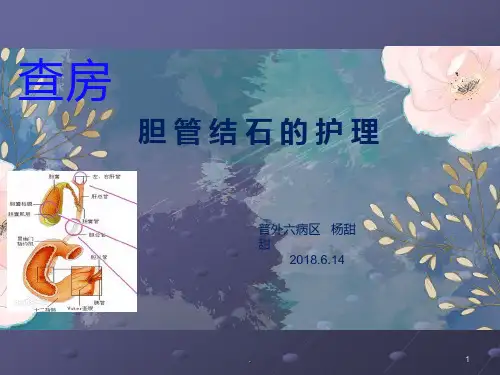 胆管结石护理查房ppt课件