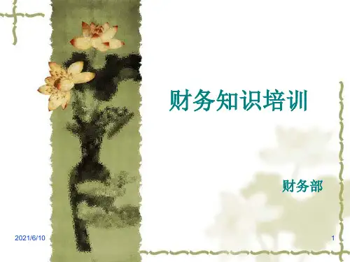 《财务知识培训》PPT课件