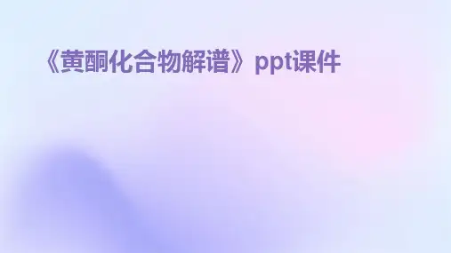 《黄酮化合物解谱》课件
