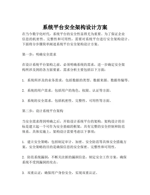 2023-系统平台安全架构设计方案-1