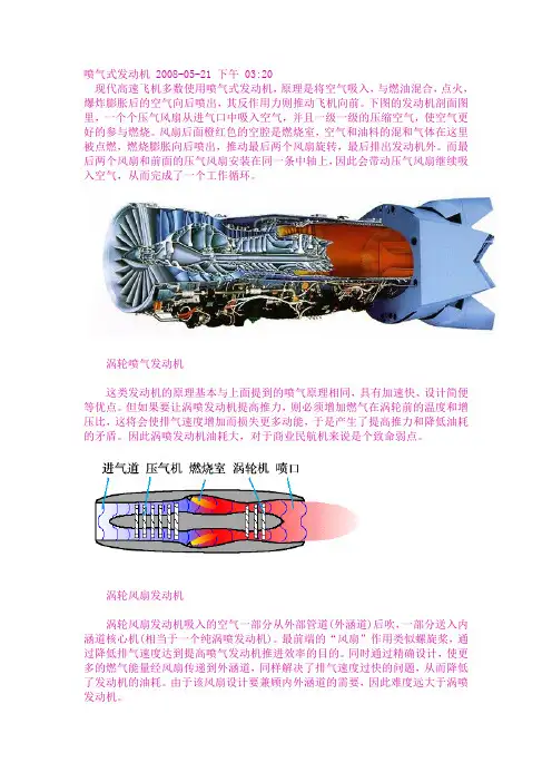 喷气式发动机结构图